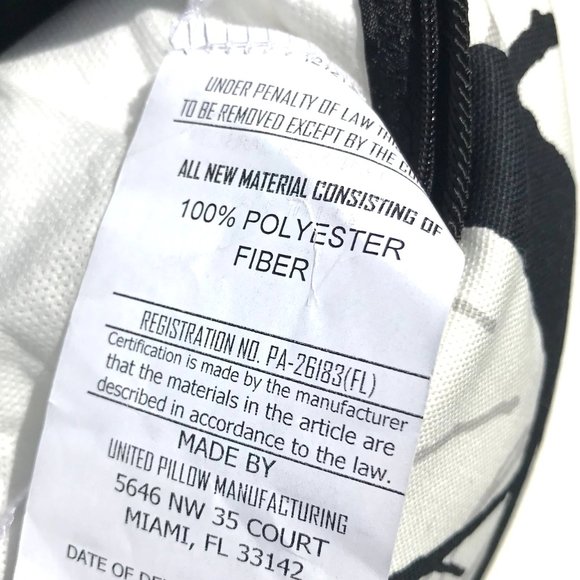 Throw pillow with piping. Zipper enclosure. Includes a down alternative insert. - Picture 8 of 8